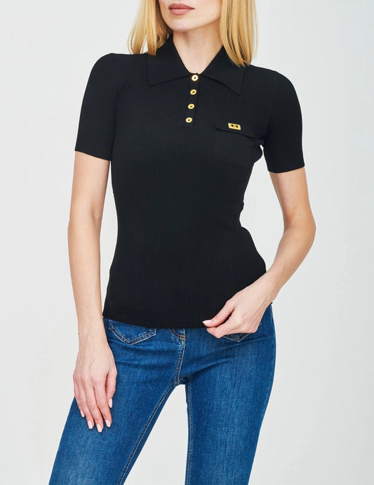 ELISABETTA FRANCHI maglia a costine